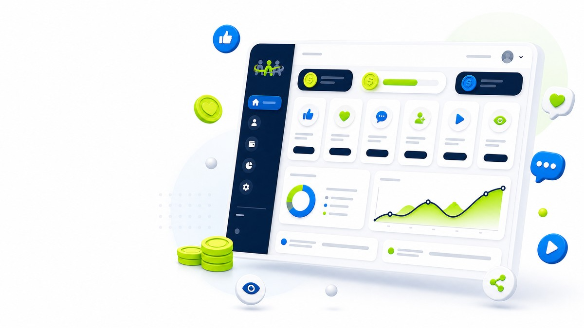Clean YouLikeFans dashboard preview with analytics and engagement cards